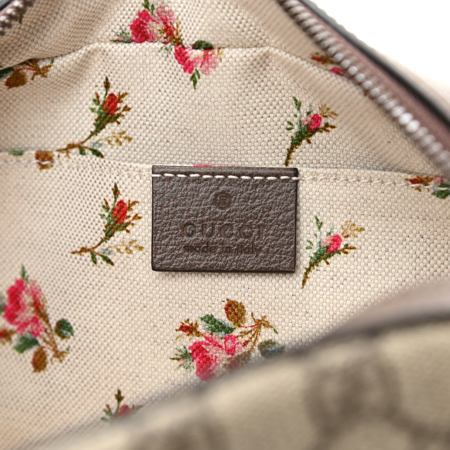 Gucci GG Supreme Monogram Web Neo Vintage Shoulder Bag Beige New Acero Crop 6 of 9