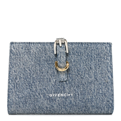 Givenchy Denim Voyou Bifold Wallet Blue 1 of 6