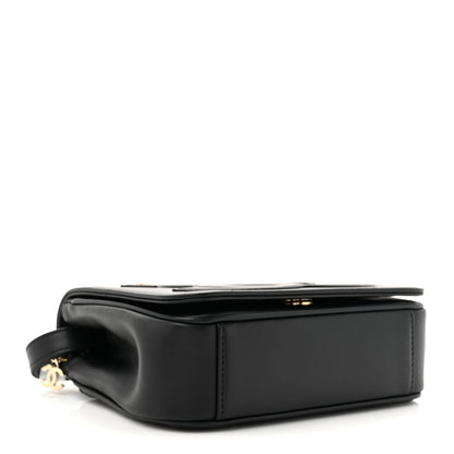 Chanel Lambskin CC Mania Flap Bag Black 4 of 10