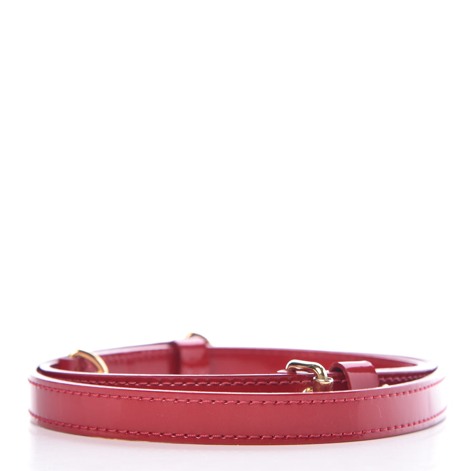 Louis Vuitton Patent 16mm Adjustable Shoulder Strap Pomme D'Amour 2 of 3