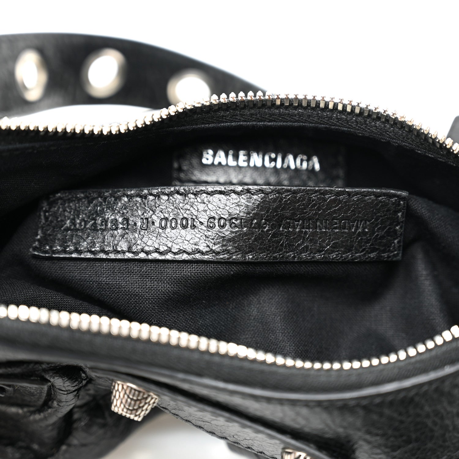 Balenciaga Agneau Arena Le Cagole Shoulder Bag XS Black 8 of 11