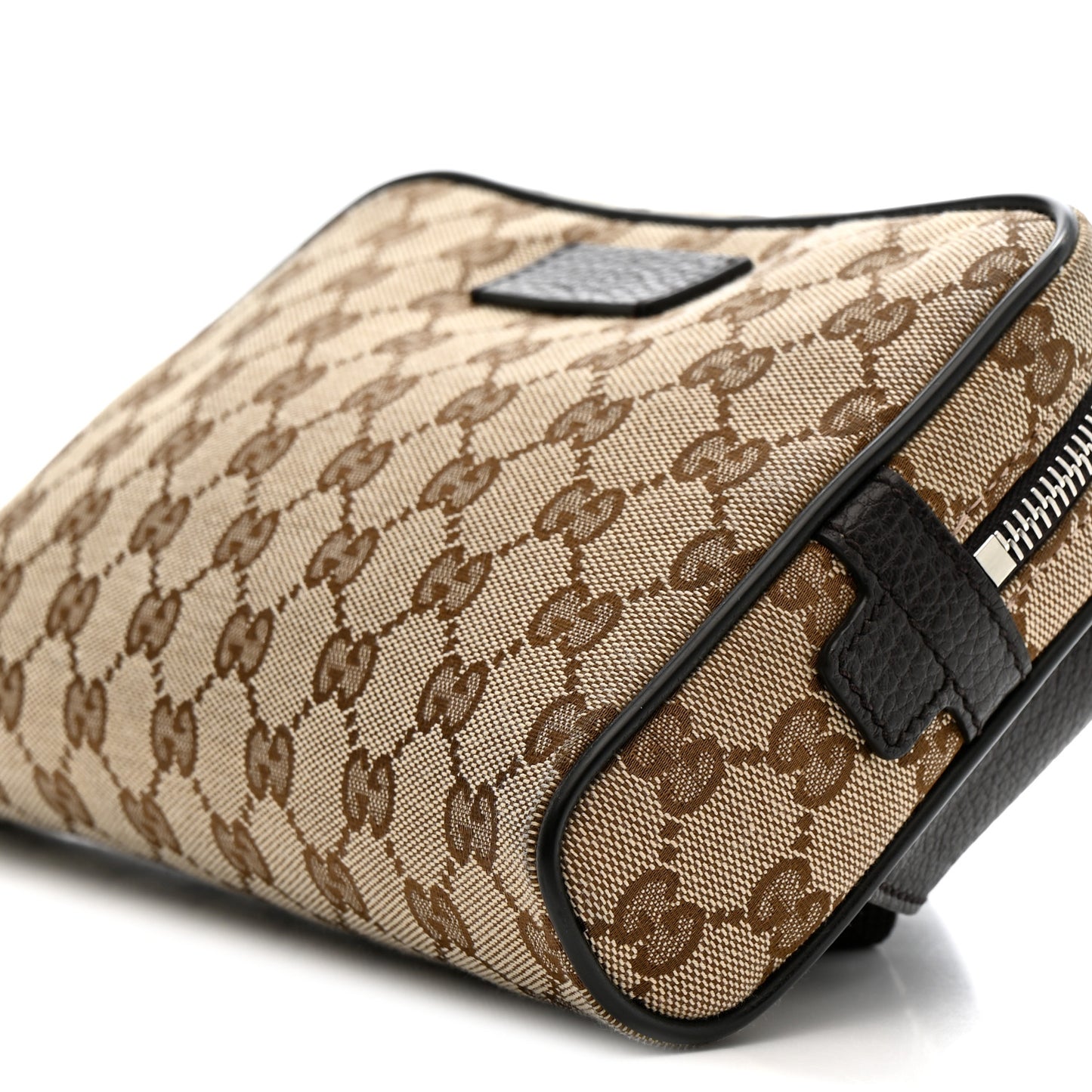Monogram Dollar Calfskin Belt Bag Beige Ebony Testa di Moro Marrone Scuro