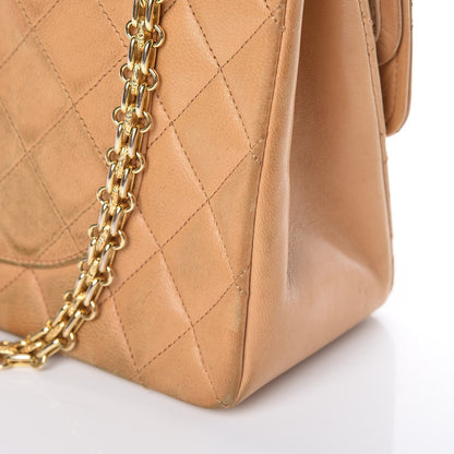 Chanel Lambskin Quilted Medium Bijoux Chain Double Flap Beige 25 of 28