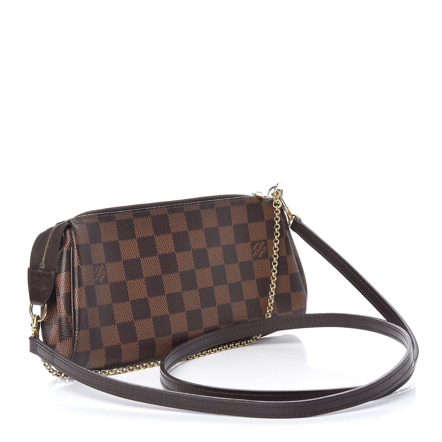 Louis Vuitton Damier Ebene Eva Clutch 3 of 10