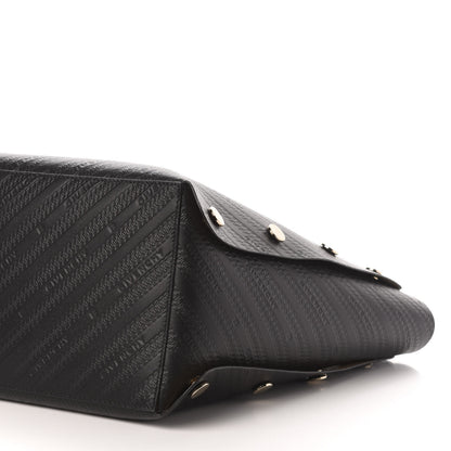 Givenchy Calfskin Chain Embossed Medium Bond Shopper Tote Black 10 of 11