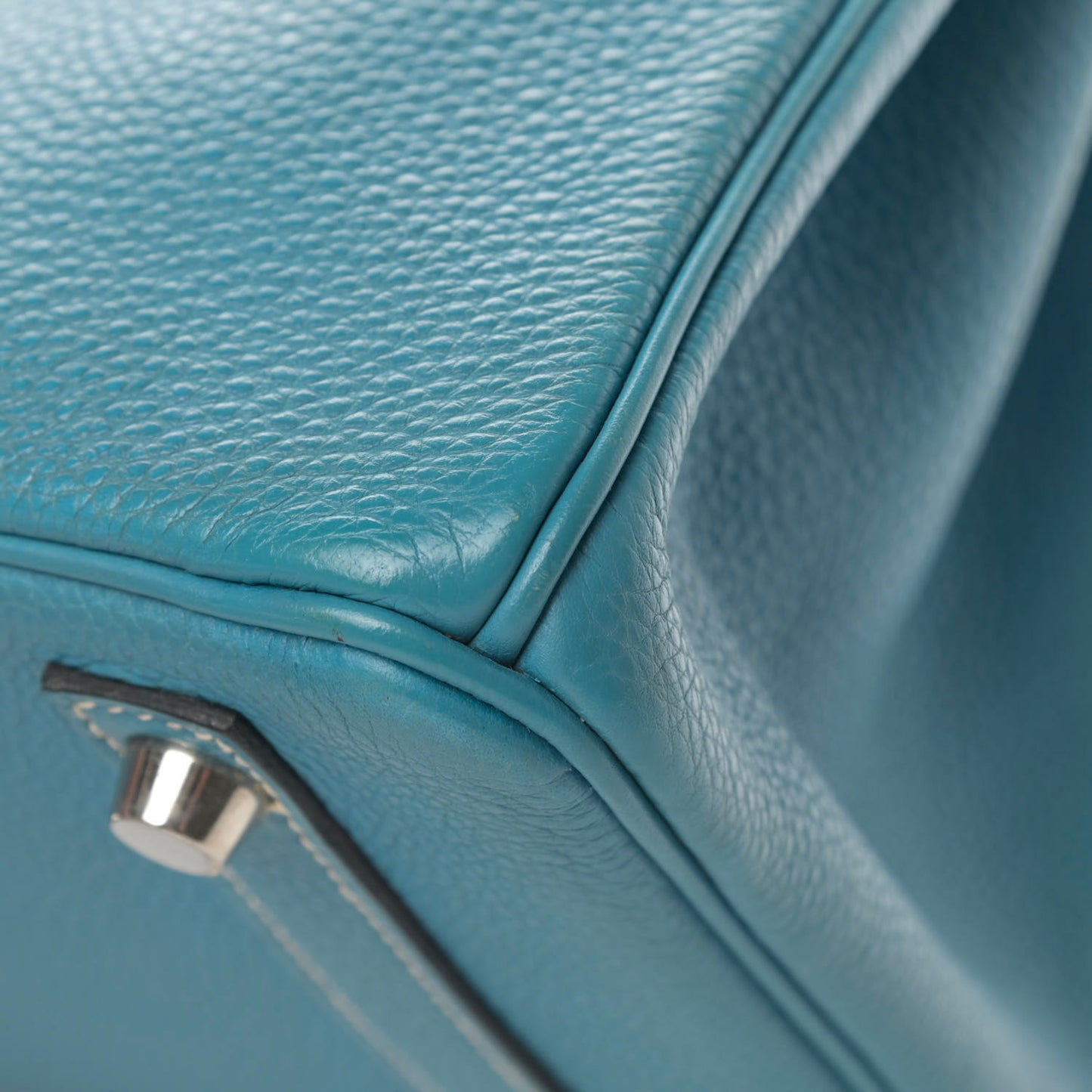 Taurillon Clemence Birkin 30 Blue Jean