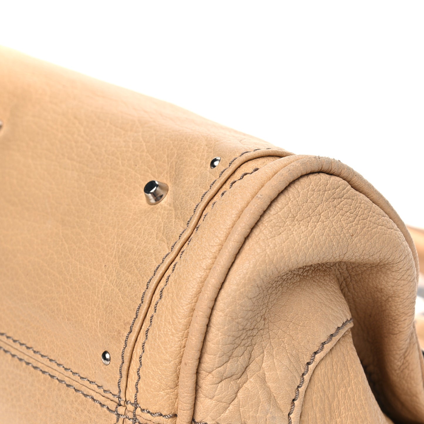 Calfskin Medium Paddington Satchel Beige