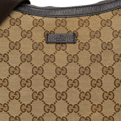 Gucci Monogram Medium Half Moon Hobo Dark Brown 8 of 11