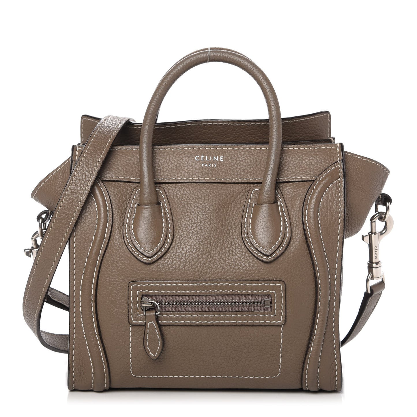 Drummed Calfskin Nano Luggage Souris