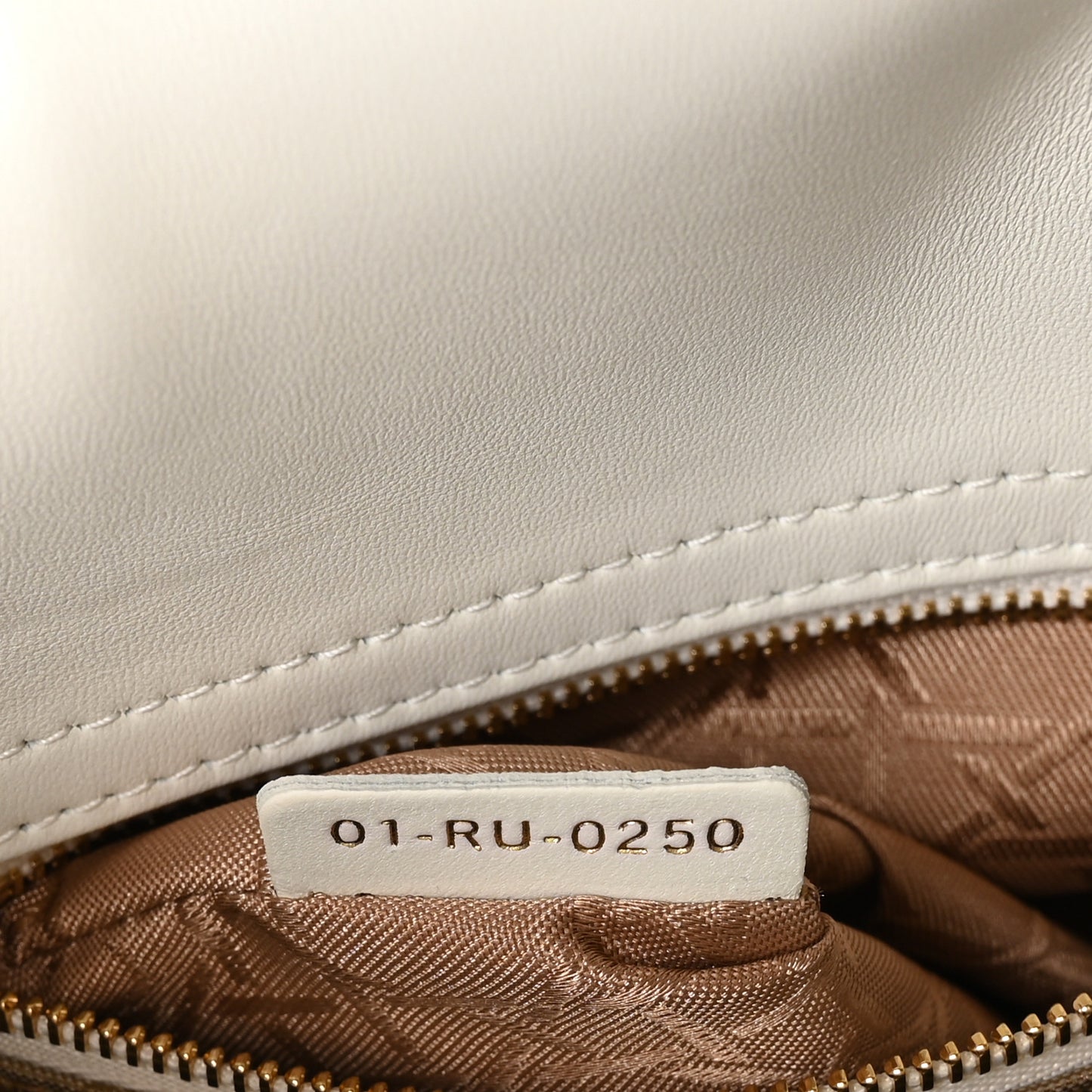 Lambskin Cannage Small My ABCDior Lady Dior White