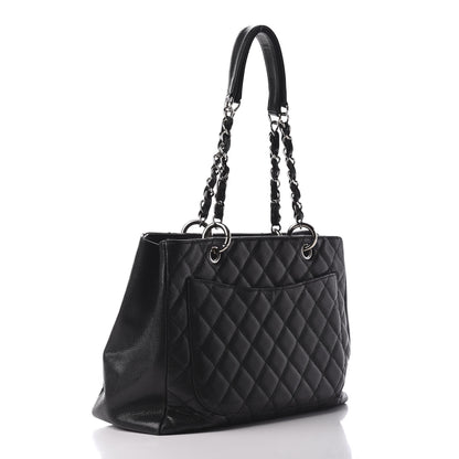Chanel Caviar Quilted Grand Shopping Tote GST Black 3 of 9