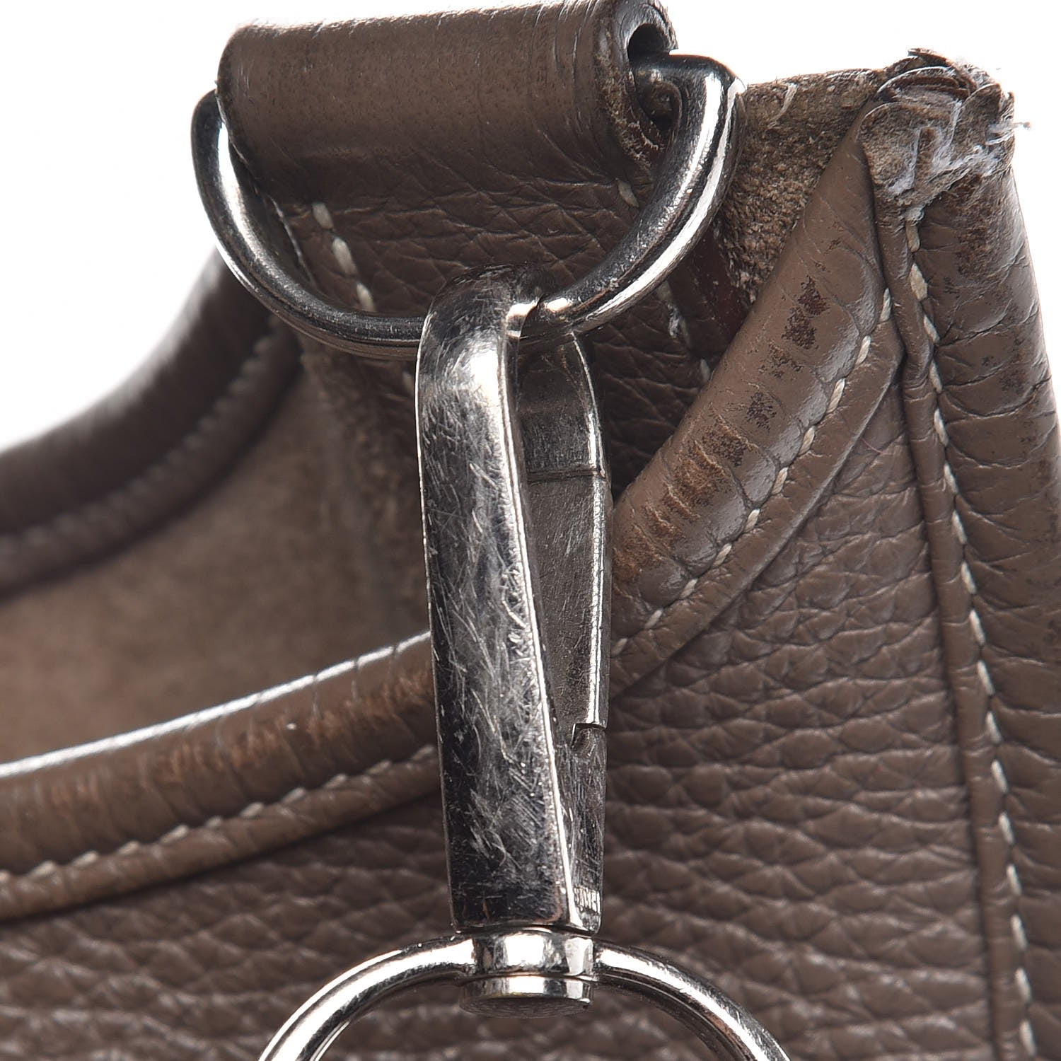 Hermes Taurillon Clemence Evelyne III PM Etoupe 12 of 18