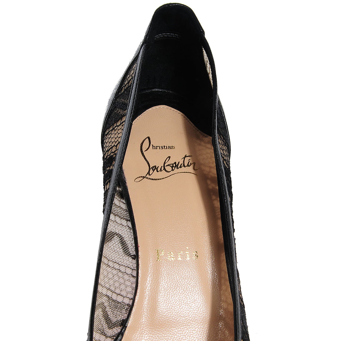 Lace Ambro 90 Platform Peep Toe Pumps 38 Black
