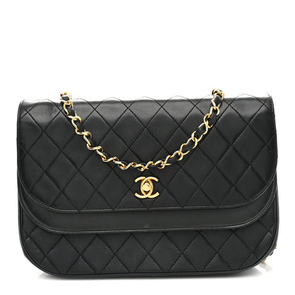 Chanel Lambskin Quilted Flap Bag Black 1 of 12