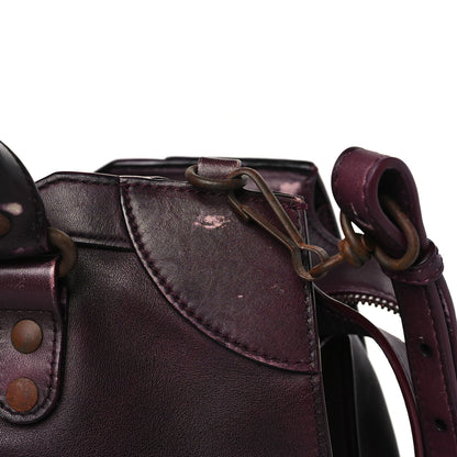 Balenciaga Used Calfskin Rust Hardware Neo Classic City Burgundy 12 of 17
