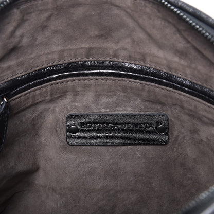 Bottega Veneta Metallic Nappa Intrecciato Pillow Crossbody Messenger Dark Grey 6 of 10