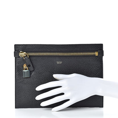 Tom Ford Calfskin Alix Clutch Black 2 of 7