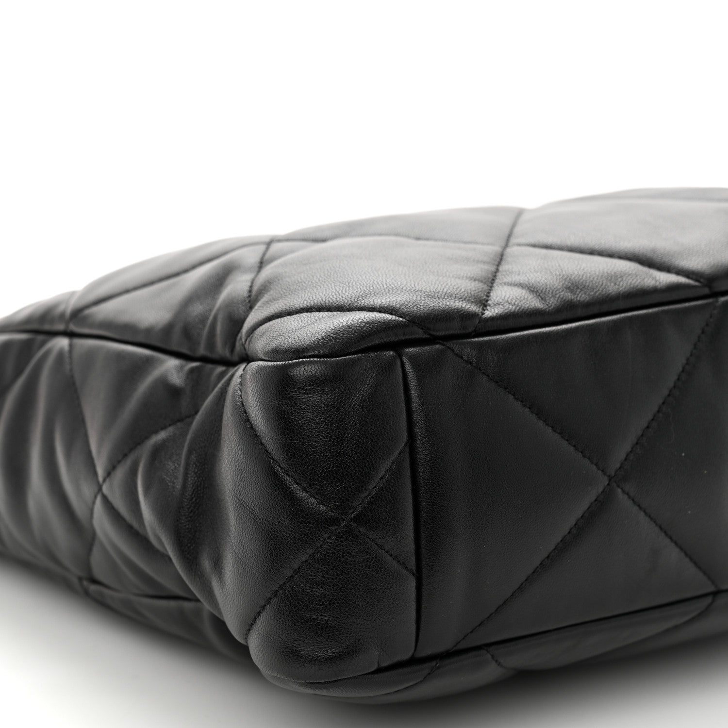 Chanel Lambskin Quilted Chanel 19 Shopping Bag Black 9 of 10