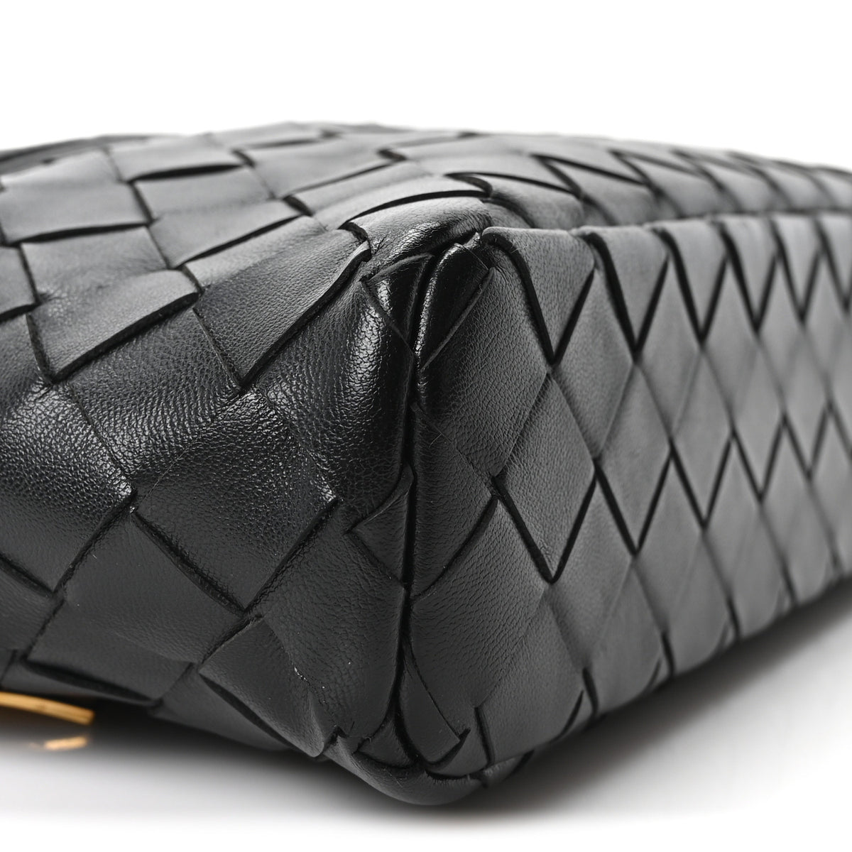 Calfskin Intrecciato Bang Bang Vanity Case Black