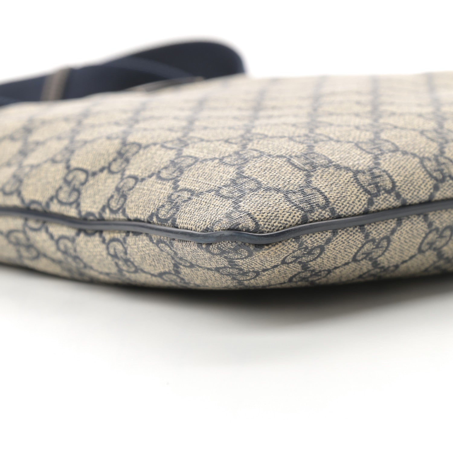 Gucci GG Plus Monogram Large Flat Messenger Bag Beige Blue 9 of 14