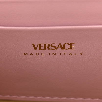 Versace Calfskin Canvas Allover La Medusa Crossbody Bag Pink 6 of 9