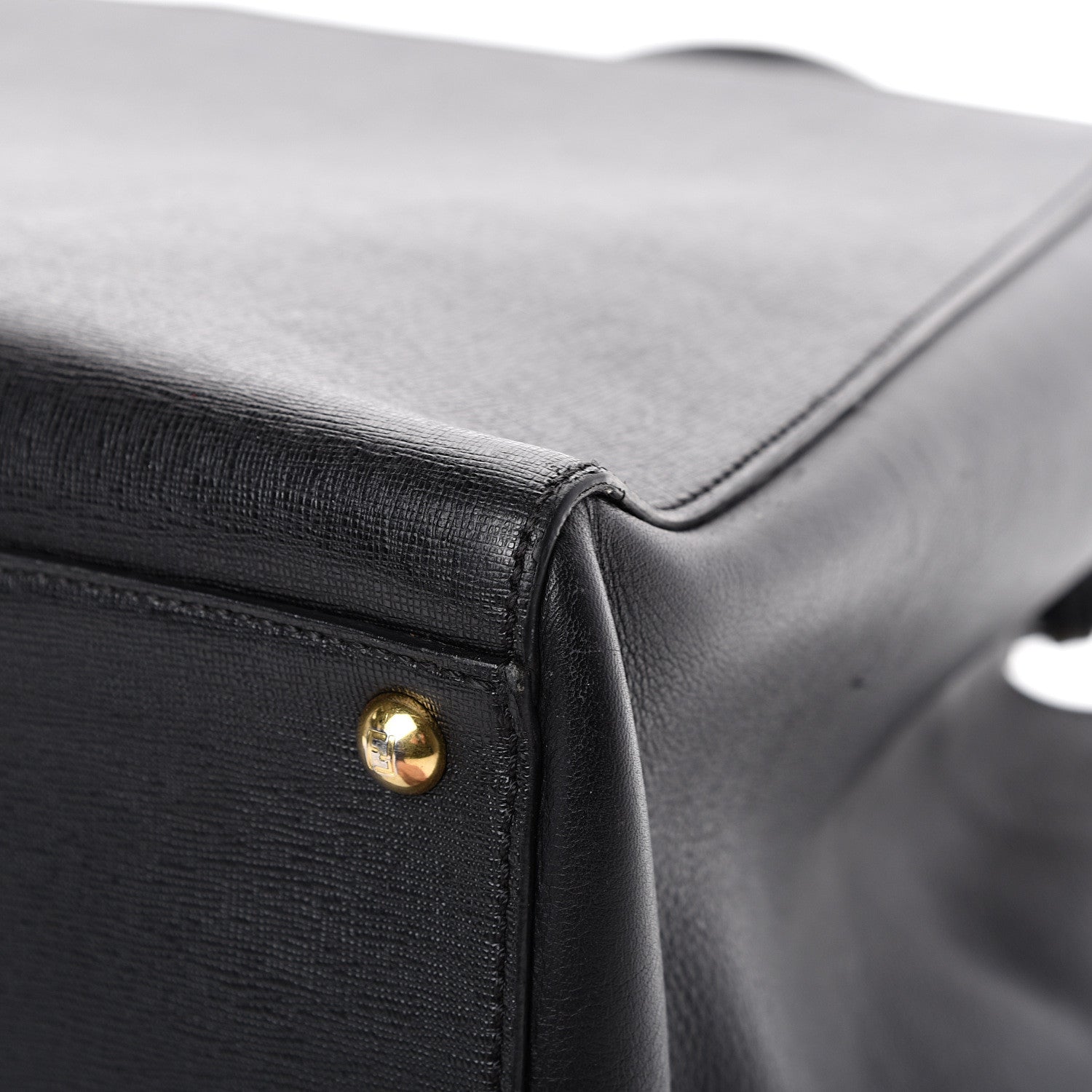 Fendi Vitello Elite Regular 2Jours Tote Black 9 of 11
