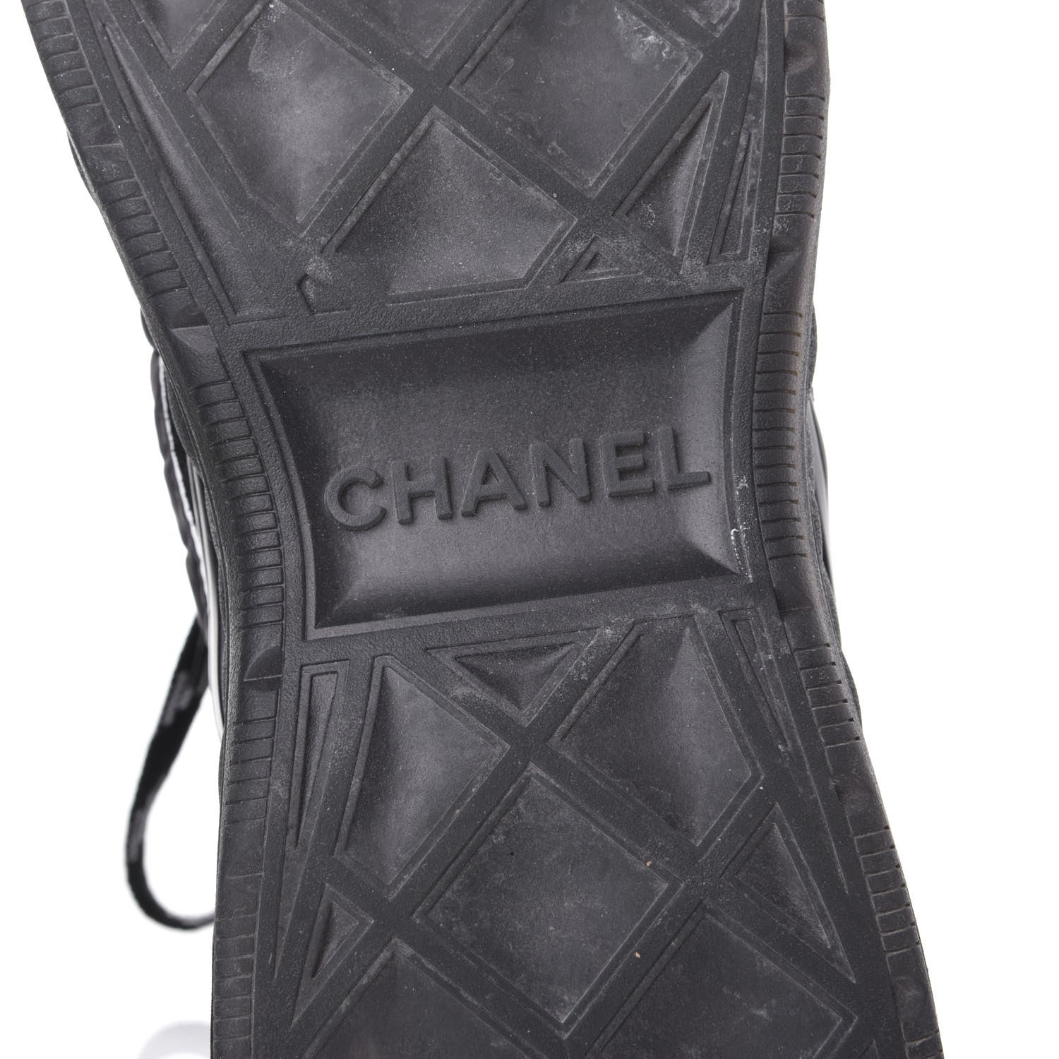 Chanel Fabric Suede Womens CC Sneakers 39.5 Black 8 of 10
