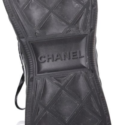 Chanel Fabric Suede Womens CC Sneakers 39.5 Black 8 of 10