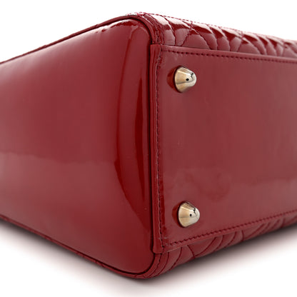 Christian Dior Patent Cannage Large Lady Dior Red 9 of 14