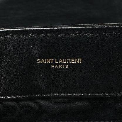 Saint Laurent Calfskin Y Quilted Monogram Medium Loulou Chain Satchel Black 6 of 9