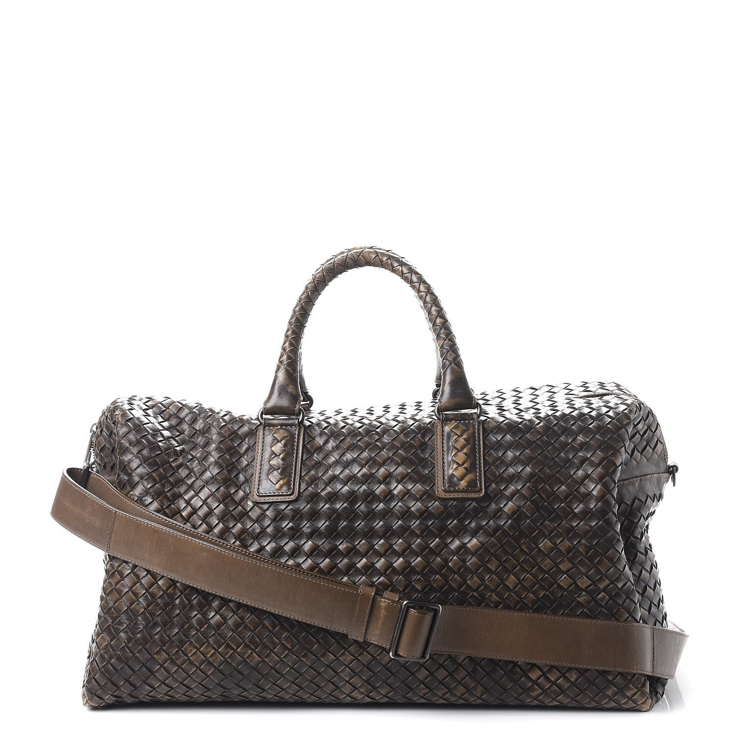 Bottega Veneta Nappa Intrecciato Satchel Ebano 1 of 19