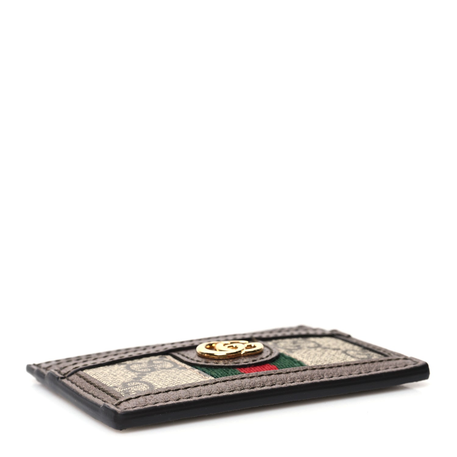 Gucci GG Supreme Monogram Ophidia Card Holder Brown 4 of 10