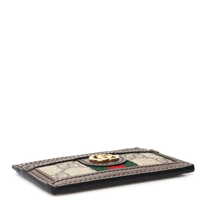 Gucci GG Supreme Monogram Ophidia Card Holder Brown 4 of 10