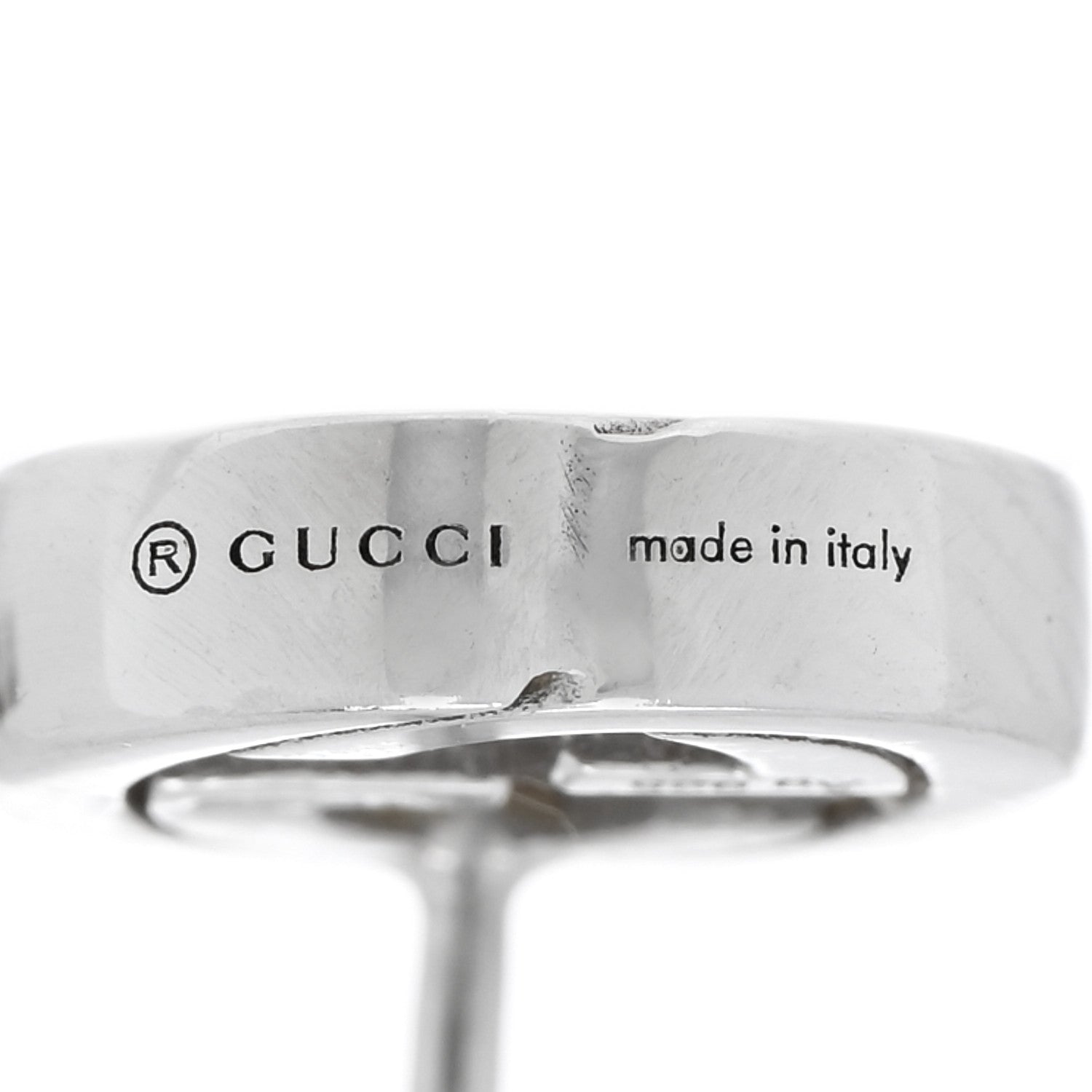 Gucci Sterling Silver Interlocking GG Stud Earrings 4 of 5