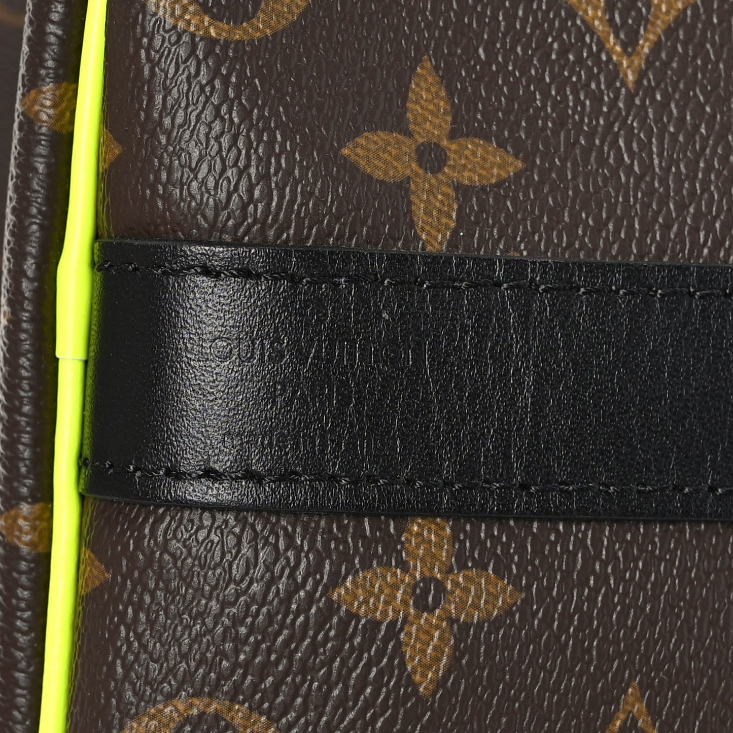 Monogram Macassar Keepall Bandouliere 50 Florescent Yellow