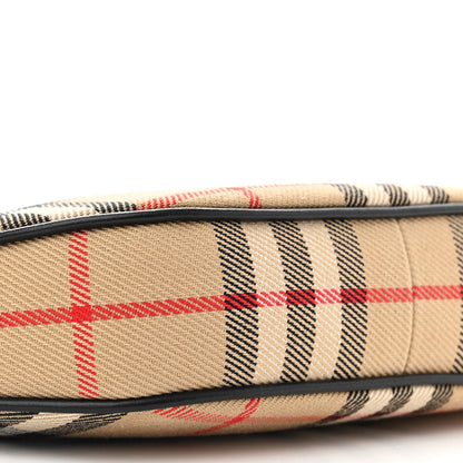 Burberry Vintage Check Calfskin Olympia Pouch Archive Beige 9 of 10