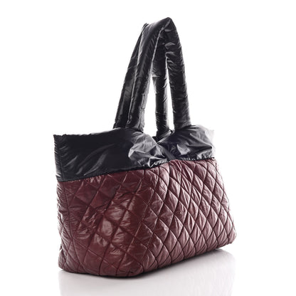 Chanel Nylon Quilted Medium Coco Cocoon Reversible Tote Black 5 of 15