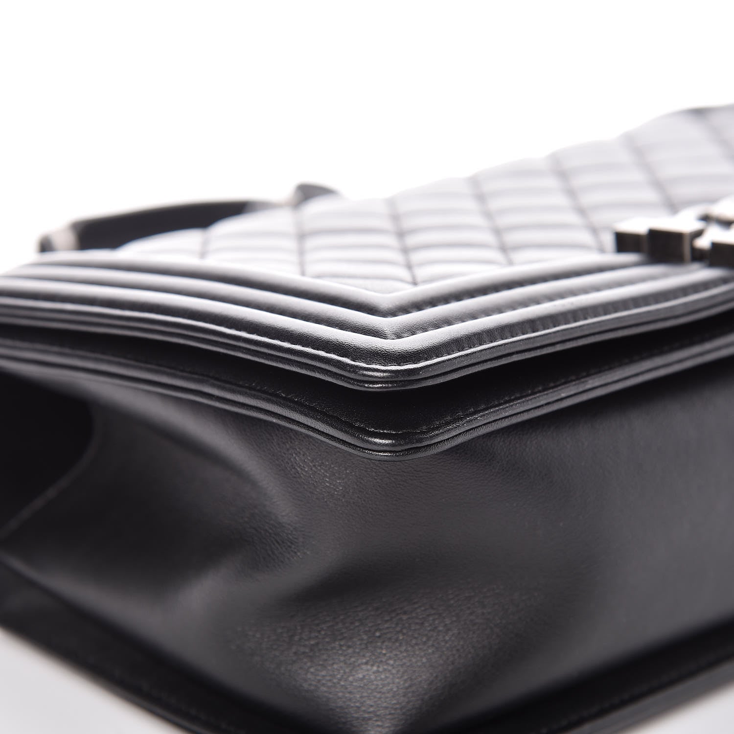 Chanel Calfskin Quilted Medium Boy Flap Black 8 of 11