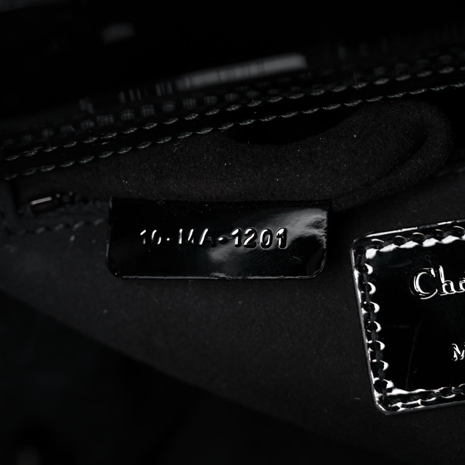 Christian Dior Patent Cannage Small Lady Dior Black 7 of 16