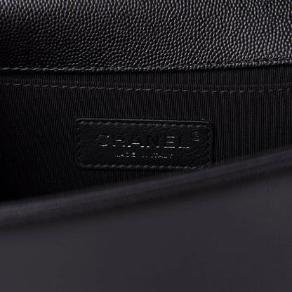 Chanel Caviar Quilted Medium Boy Flap Black 9 of 11