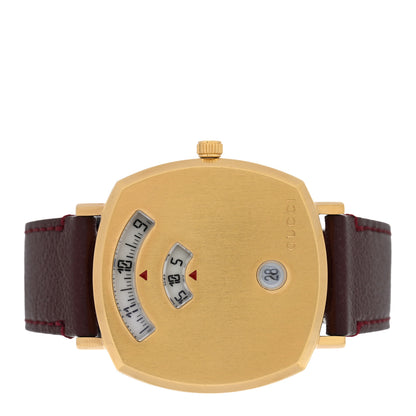 Gucci Stainless Steel Calfskin 35mm Grip Quartz Watch Burgundy 2 of 5