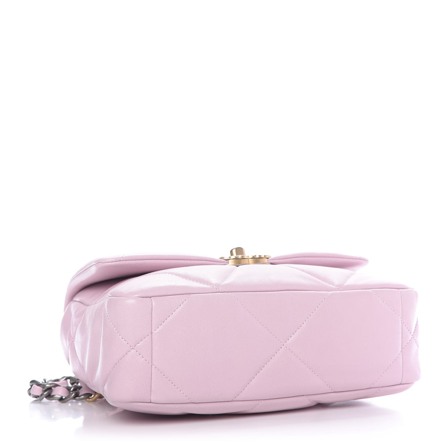 Lambskin Quilted Medium 19 Flap Light Pink