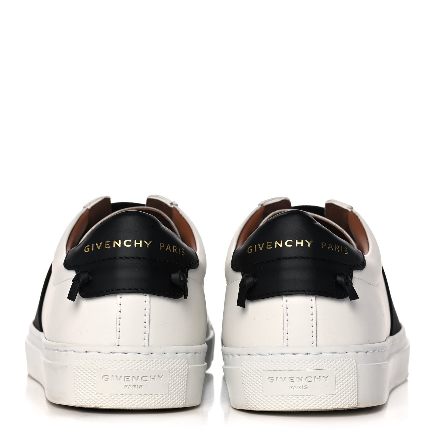 Calfskin Band Logo Womens Urban Street Sneakers 36 White Black