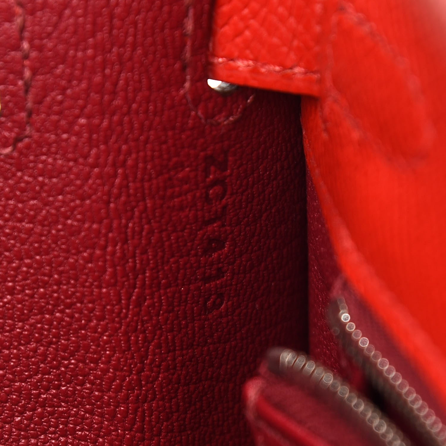 Hermes Epsom Verso Kelly Sellier 25 Rouge De Coeur Rouge Grenat 6 of 8