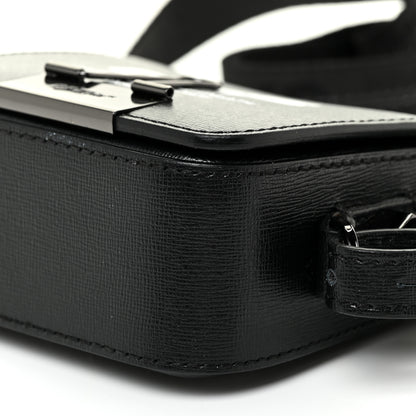 Off-White Saffiano Logo Baby Flap Bag Black White 6 of 14