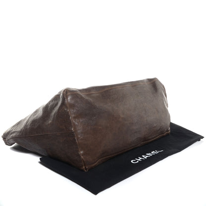 Chanel Distressed Caviar XL Coco Cabas Brown 4 of 7