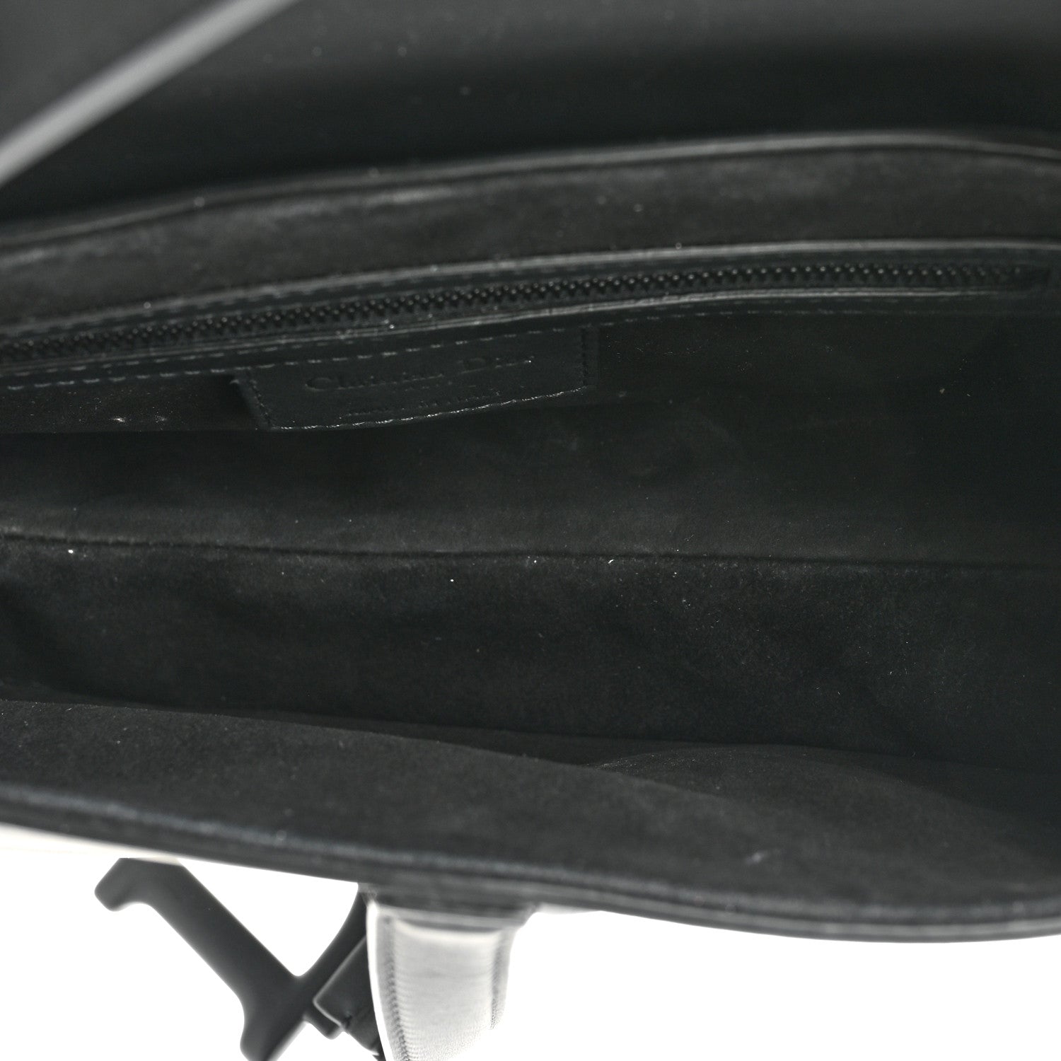 Christian Dior Ultra Matte Calfskin Saddle Bag Black 5 of 12