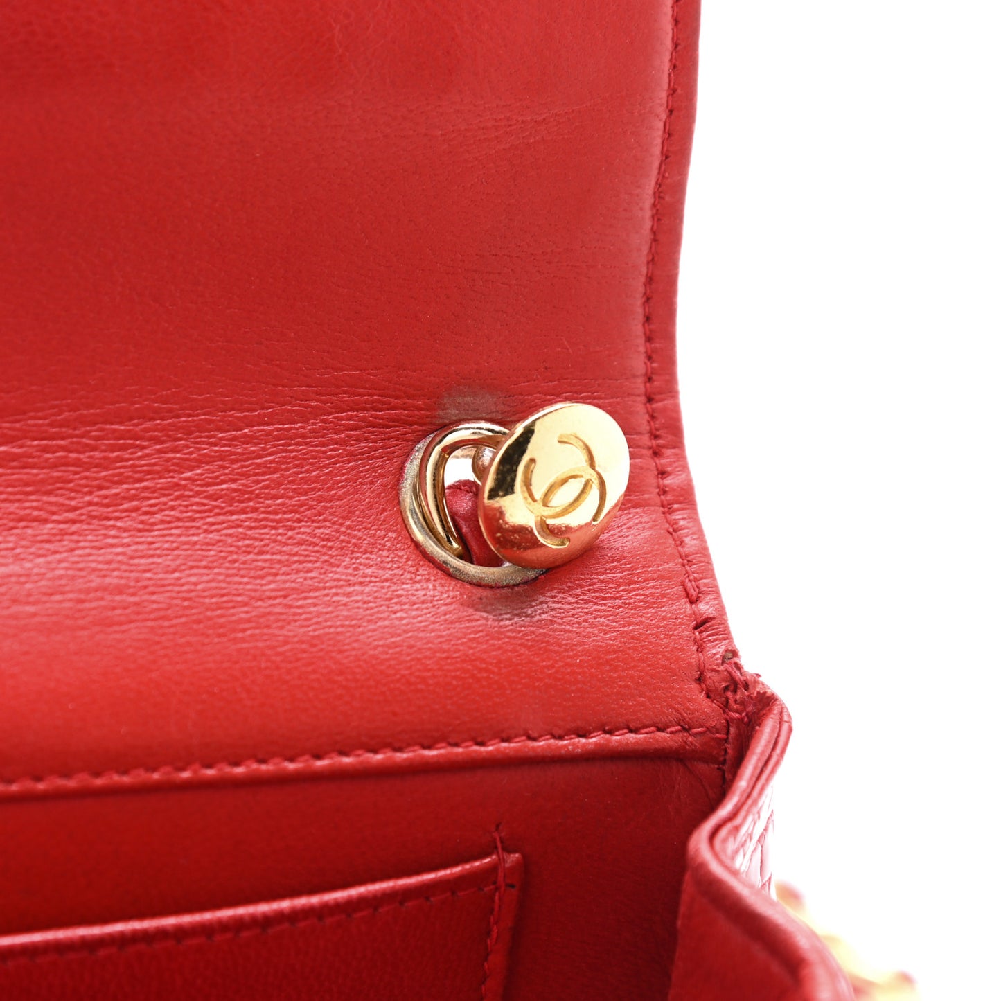 Alligator Mini Rectangular Flap Red