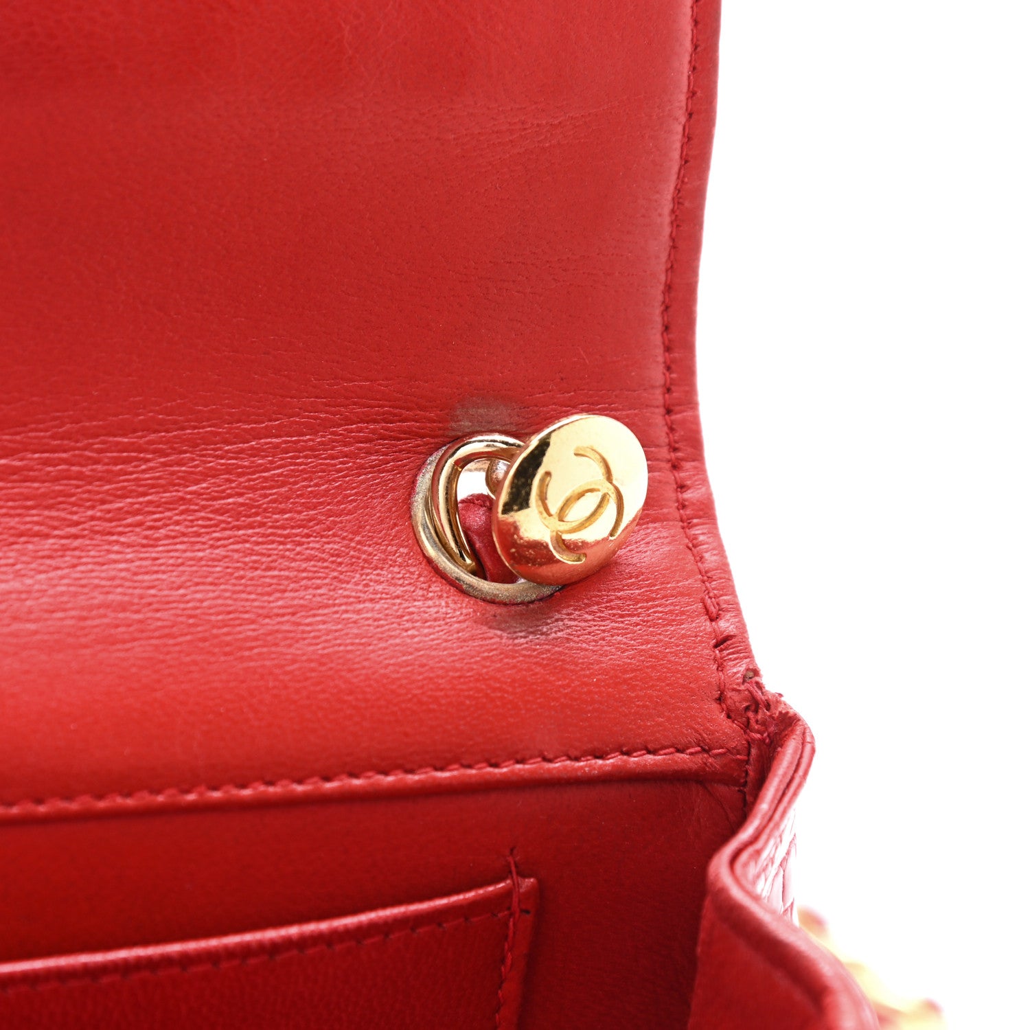 Chanel Alligator Mini Rectangular Flap Red 13 of 15