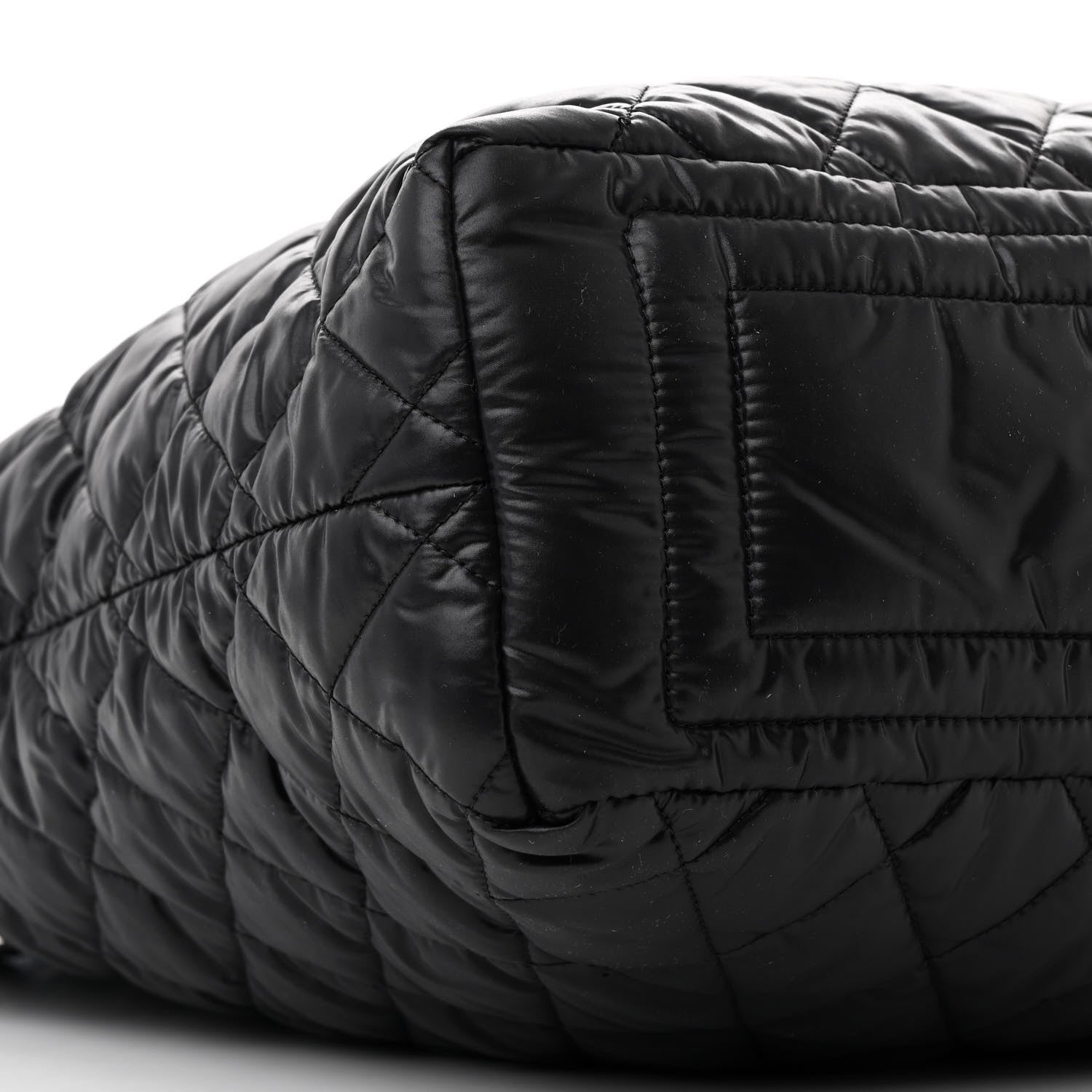 Chanel Nylon Quilted Coco Cocoon Hobo Black 9 of 11